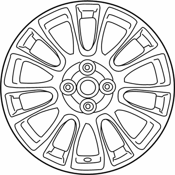 68313985AA Mopar Wheel-Aluminum Illustration 1 of 1