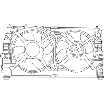 2002 Dodge Intrepid Fan Shroud - 5066160AA