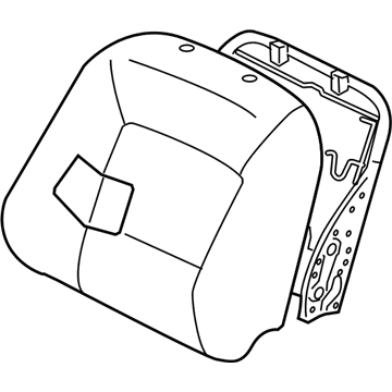 Mopar 6901A512XB Seat Back-Front Seat