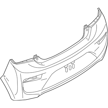 Mopar 6410C972 FASCIA-Rear Bumper
