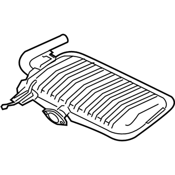 1571A707 Mopar Exhaust Main Muffler Illustration 1 of 1