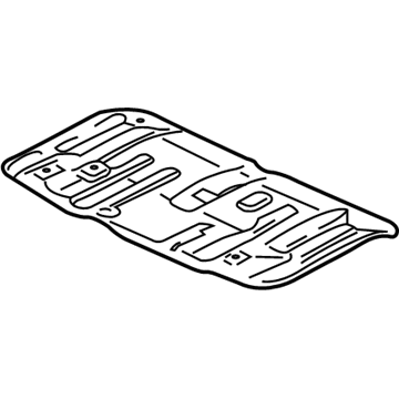 Mopar MR504400 Shield-Under Rear Floor Heat
