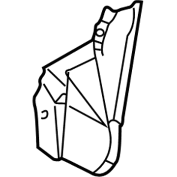 Mopar 8682125500 Guard-Rear-Guard-Rear Wheel LH