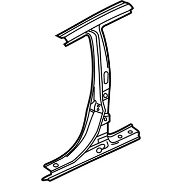 Mopar 5312A760 Pillar-Center Outer RH