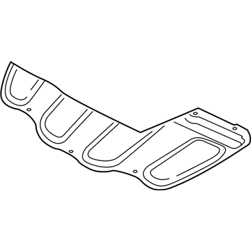 5915A302 Mopar INSULATOR-Heat Reduction Hood Illustration 1 of 1