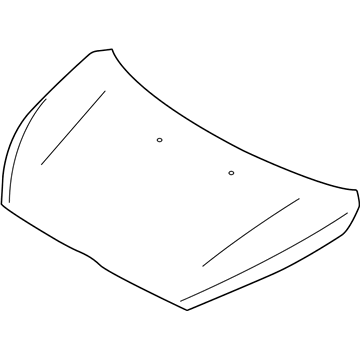 5900A623 Mopar Hood Illustration 1 of 1