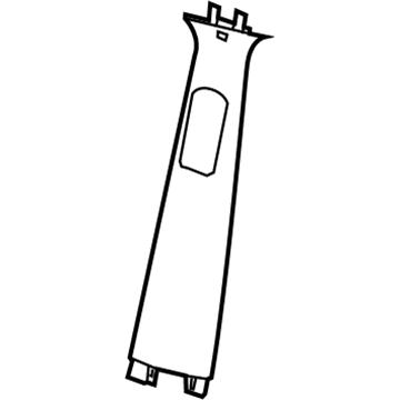 Mopar 6ZP30DX9AA PANEL-B PILLAR UPPER TRIM