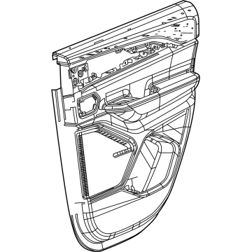 Mopar 7GF32TX7AA Panel-Rear Door Trim