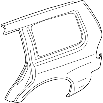 Mopar 5301C227 Panel-Quarter