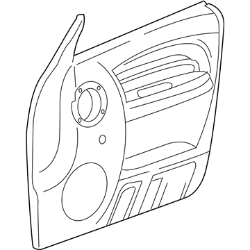 Mopar UX681L2AB Panel-Front Door Trim