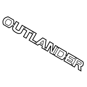 Mopar 7415A401 NAMEPLATE-OUTLANDER