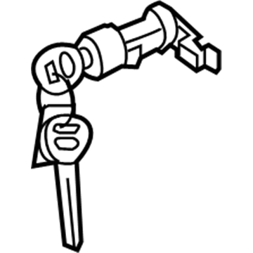 Mopar 8197025A00 Lock Assembly-Lock Assembly-Dr LH