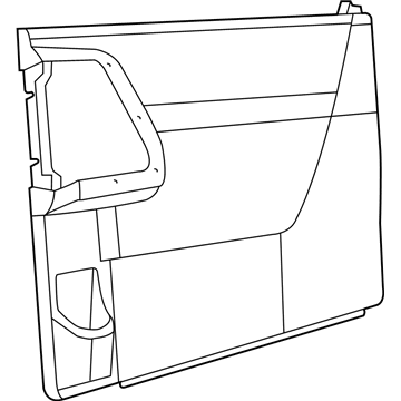 Mopar 1UU41BD1AA Panel-Sliding Door Trim