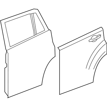 Mopar 5067712AE Door-Rear