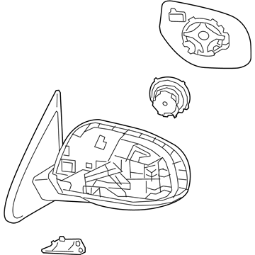 Mopar 7632B376 Mirror-Door .