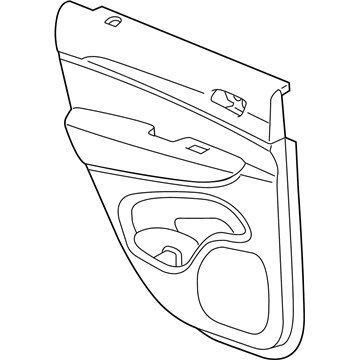 Mopar 1GS812D3AG Panel-Rear Door Trim
