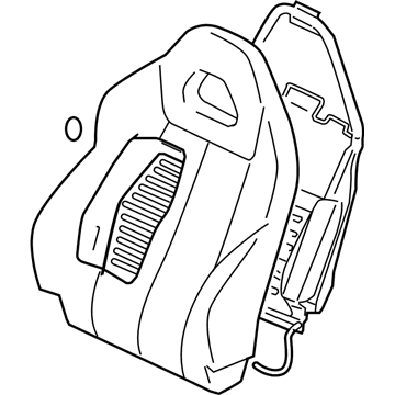 Mopar 6901A026HC Seat Back-Front Seat