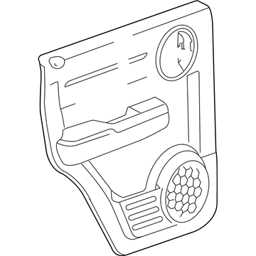 Mopar 1EC061DVAA Panel-Rear Door Trim