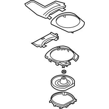 6GE43U0DAA Mopar Bezel-SHIFTER Illustration 1 of 1