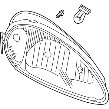 2004 Chrysler PT Cruiser Headlight - 5288764AI