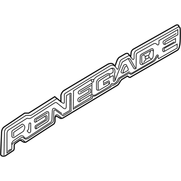 Mopar 68455614AA Nameplate Renegade