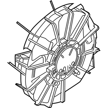 2006 Chrysler Pacifica Fan Shroud - 5102442AA