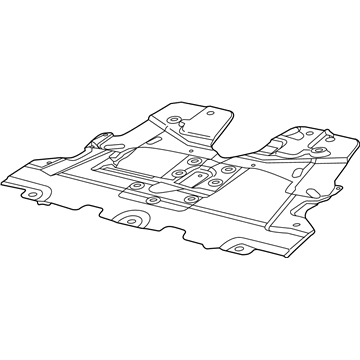 68534547AA Mopar Front Belly Pan Illustration 1 of 1