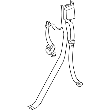 Mopar 5JB58ZJ8AI Rear Outer Seat Belt Right