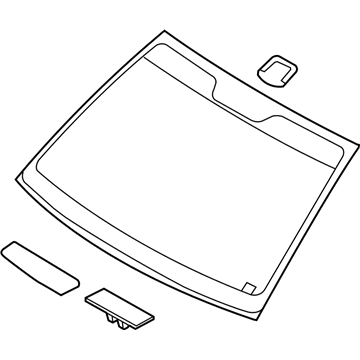 Mopar 861101R020 Assembly-W/SH-Assembly-Windshield