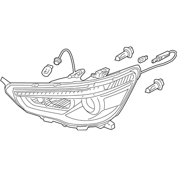 Mopar 8301C224 Right Headlamp