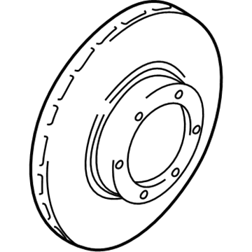 Mopar MR407116 Front Wheel Brake Finish Rotor