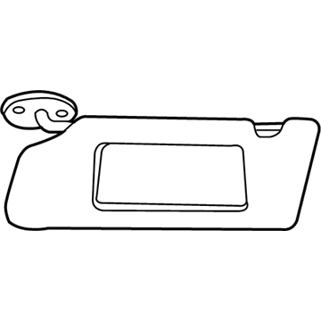 Mopar 1AH07DW1AA Visor-Illuminated
