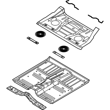 2008 Chrysler Pacifica Floor Pan - 5054373AC