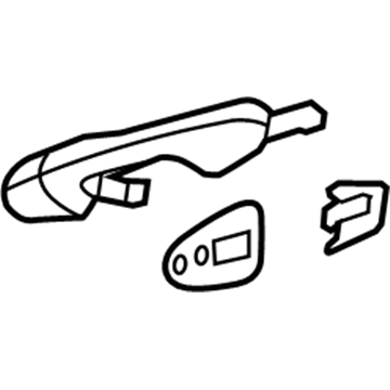 2007 Chrysler Pacifica Door Handle - TY24BPKAD