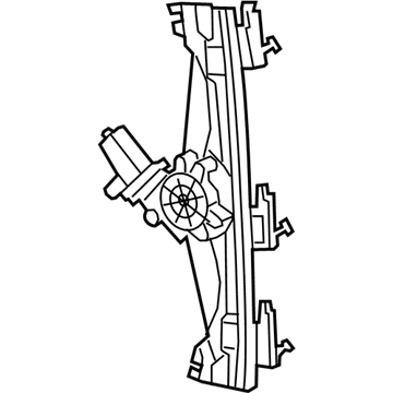 68070267AE Mopar Front Door Window Regulator Illustration 1 of 1