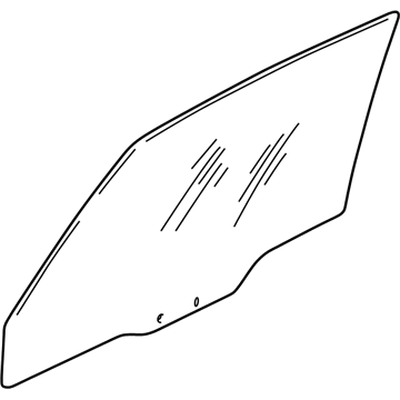 Mopar 5706A588 Glass-Front Door Window