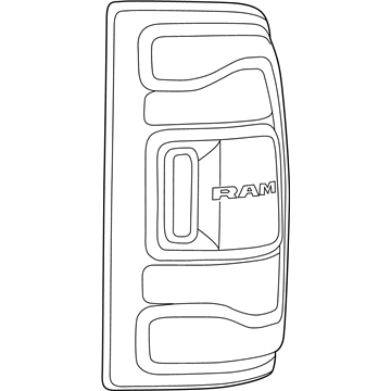 2022 Ram 3500 Tail Light - 68361716AD