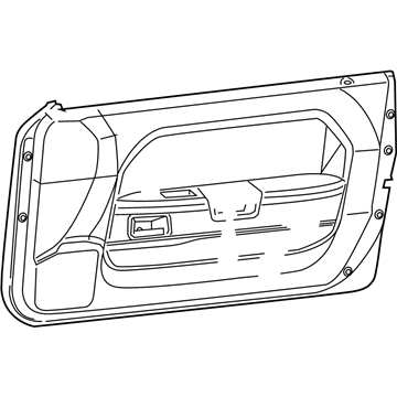 Mopar 1JG251DVAJ Panel-Front Door Trim