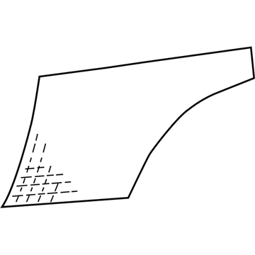Mopar WT62AAAAB Overlay-Rear Door