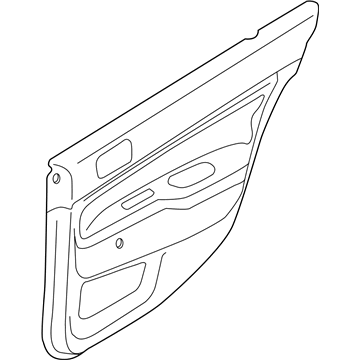 Mopar 7222A431XD Panel-Rear Door