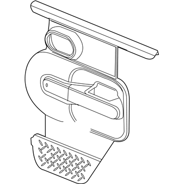Mopar 5KE36ZJ8AC Panel-Rear Door Trim