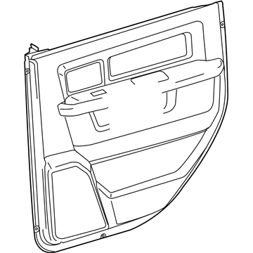Mopar 1EB451D3AB Panel-Rear Door Trim