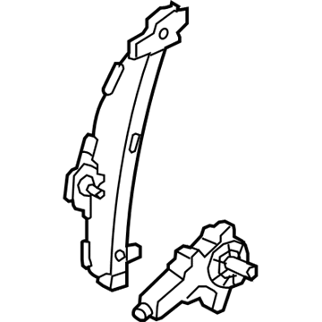 Mopar 834021G010 Regulator-Assembly-Front Door P/WINDOW RH
