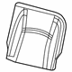 Mopar 6RE69BD3AC Rear Seat Back Cover