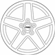 Mopar 1CT67PAKAB Aluminum Wheel