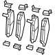 Mopar 68635837AA PAD KIT-FRONT DISC BRAKE