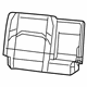 Mopar 6YQ34LA3AA Rear Seat Back