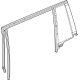 Mopar 68375958AD GLASS-DOOR GLASS RUN WITH GLASS