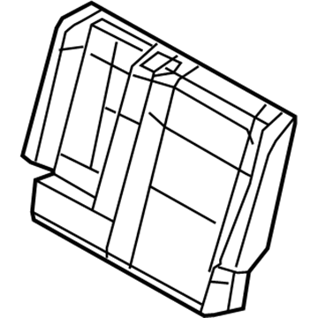 5PK45LT5AB Mopar Rear Seat Back Cover Illustration 1 of 1