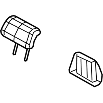 Mopar 5PR34DX9AA HEADREST-Second Row 5PR34DX9AA Mopar HEADREST-Second Row Illustration 1 of 1